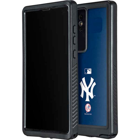 MLB New York Yankees - Solid Distressed Galaxy S24 Ultra Waterproof Case