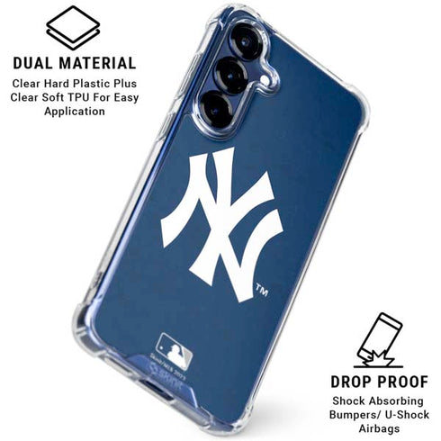 MLB New York Yankees - Solid Distressed Galaxy S25 Clear Case