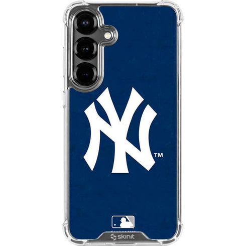 MLB New York Yankees - Solid Distressed Galaxy S26 Plus Clear Case