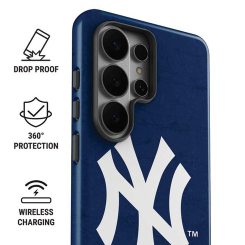 MLB New York Yankees - Solid Distressed Galaxy S26 Ultra Impact Case