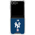 MLB New York Yankees - Solid Distressed Galaxy Z Flip7 Clear Case