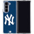 MLB New York Yankees - Solid Distressed Galaxy Z Fold5 5G Clear Case