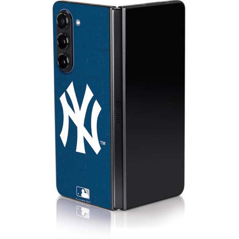 MLB New York Yankees - Solid Distressed Galaxy Z Fold5 5G Skin