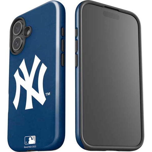 MLB New York Yankees - Solid Distressed iPhone 16 Plus Impact Case