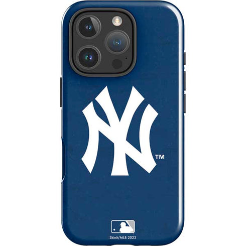 MLB New York Yankees - Solid Distressed iPhone 16 Pro Max Impact Case