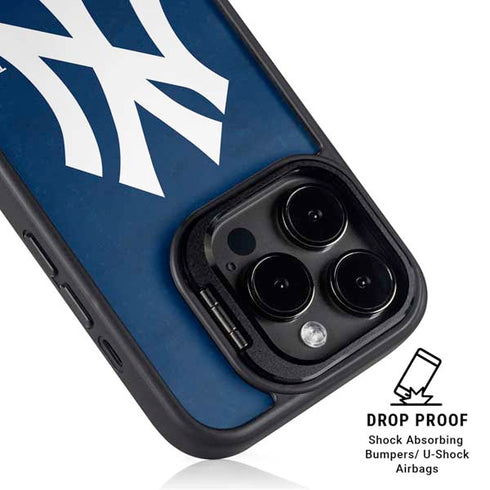 MLB New York Yankees - Solid Distressed iPhone 16 Pro Max Kickstand Case