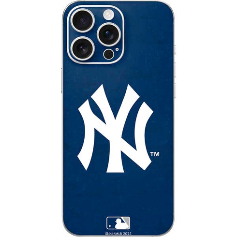 MLB New York Yankees - Solid Distressed iPhone 16 Pro Max Skin