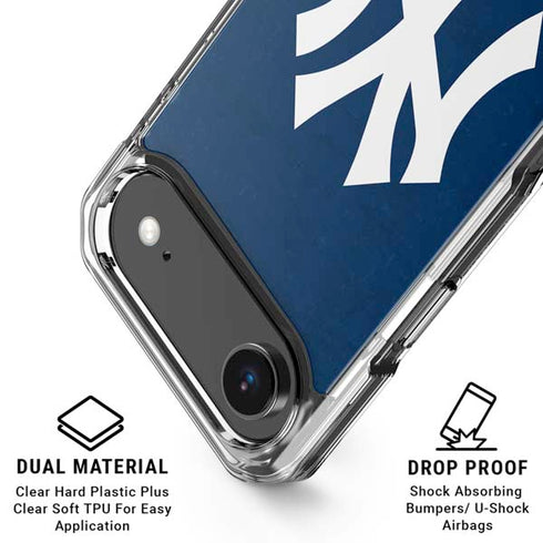 MLB New York Yankees - Solid Distressed iPhone 17 Air Clear Case
