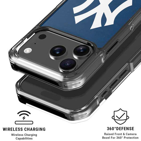 MLB New York Yankees - Solid Distressed iPhone 18 Pro Clear Case