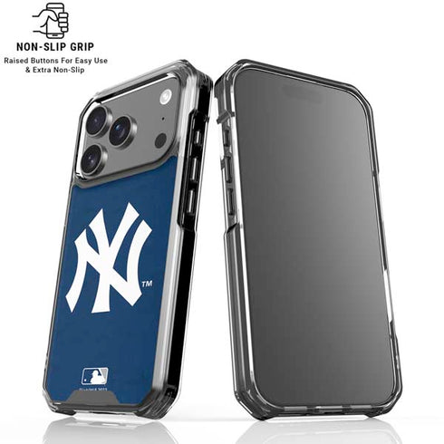 MLB New York Yankees - Solid Distressed iPhone 18 Pro Clear Case