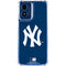 MLB New York Yankees - Solid Distressed Moto G Play 4G (2024) Clear Case