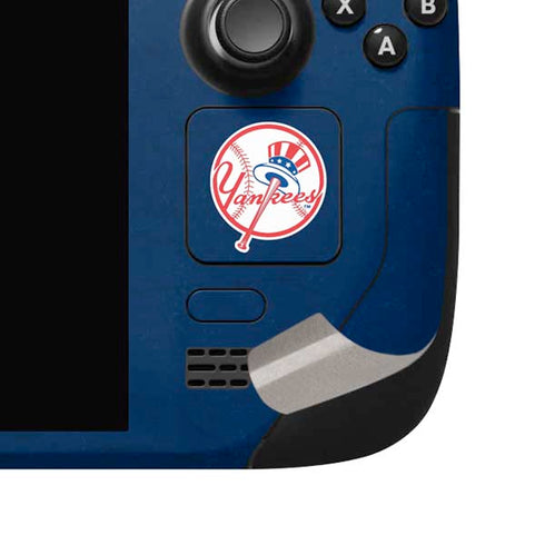 MLB New York Yankees - Solid Distressed Steam Deck Handheld Gaming Computer OLED Skin