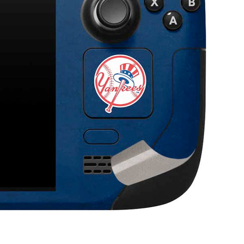 MLB New York Yankees - Solid Distressed Steam Deck Handheld Gaming Computer Skin