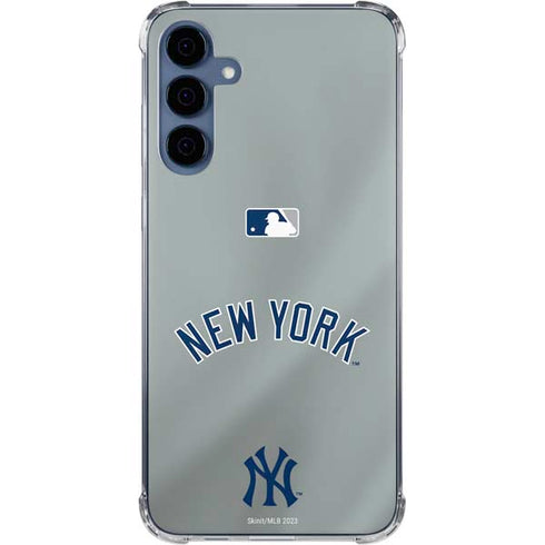 MLB New York Yankees Alternate/Away Jersey Galaxy A35 5G Clear Case