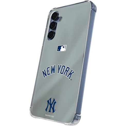MLB New York Yankees Alternate/Away Jersey Galaxy A55 5G Clear Case
