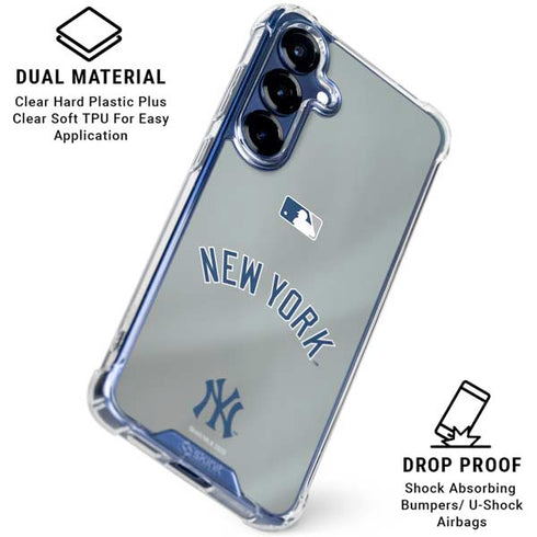 MLB New York Yankees Alternate/Away Jersey Galaxy S25 FE Clear Case