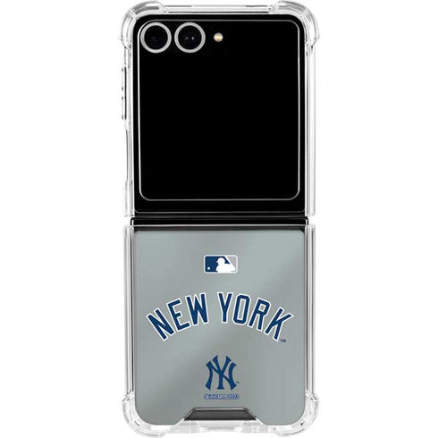 MLB New York Yankees Alternate/Away Jersey Galaxy Z Flip7 Clear Case