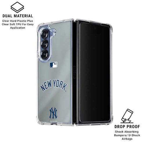 MLB New York Yankees Alternate/Away Jersey Galaxy Z Fold7 Clear Case