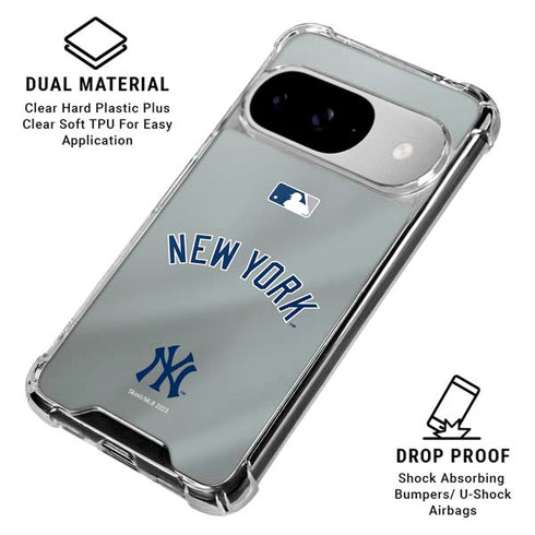 MLB New York Yankees Alternate/Away Jersey Google Pixel 10 Clear Case