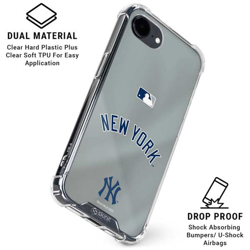 MLB New York Yankees Alternate/Away Jersey iPhone 16e Clear Case