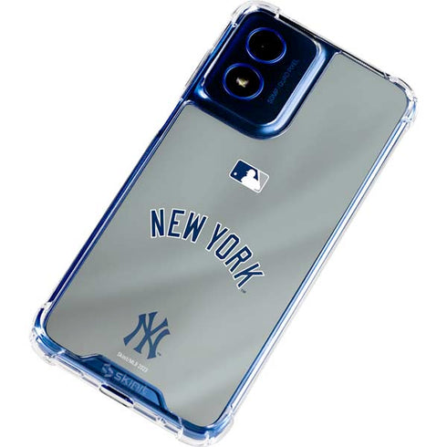 MLB New York Yankees Alternate/Away Jersey Moto G 5G (2024) Clear Case