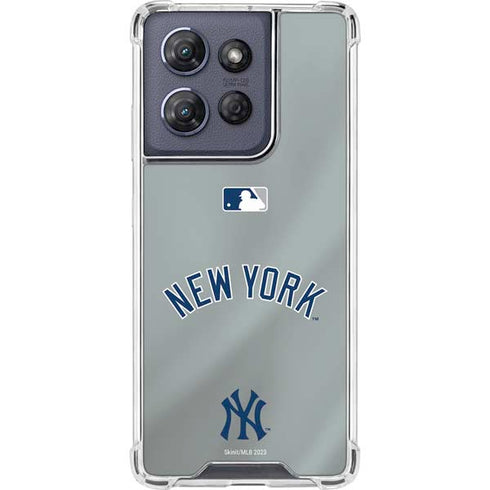 MLB New York Yankees Alternate/Away Jersey Moto G Power 5G (2025) Clear Case
