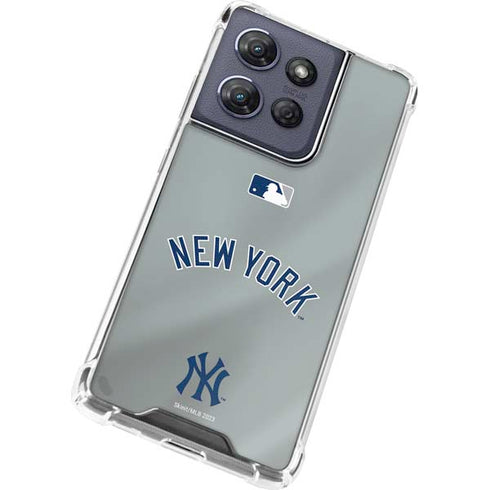 MLB New York Yankees Alternate/Away Jersey Moto G Power 5G (2025) Clear Case