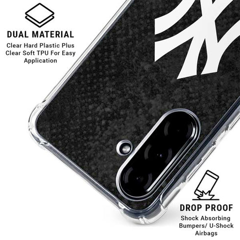 MLB New York Yankees Dark Wash Galaxy A36 5G Clear Case