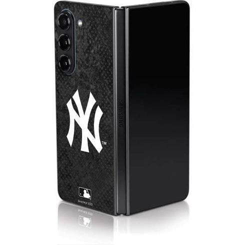 MLB New York Yankees Dark Wash Galaxy Z Fold5 5G Skin
