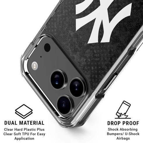 MLB New York Yankees Dark Wash iPhone 17 Pro Clear Case