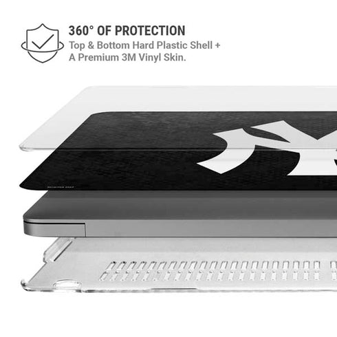 MLB New York Yankees Dark Wash MacBook Pro 14in (2021-24) Case plus Skin