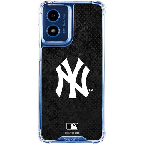 MLB New York Yankees Dark Wash Moto G 5G (2024) Clear Case