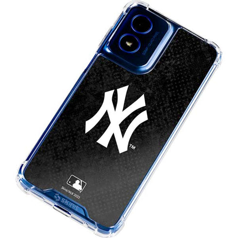 MLB New York Yankees Dark Wash Moto G 5G (2024) Clear Case