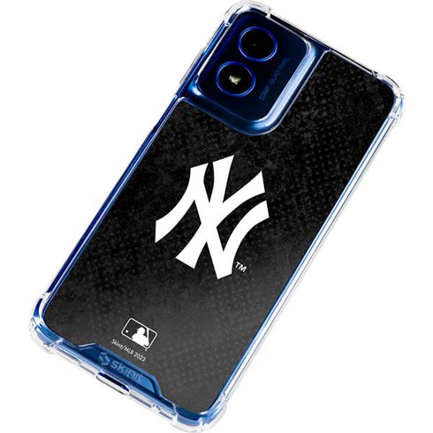 MLB New York Yankees Dark Wash Moto G Play 4G (2024) Clear Case