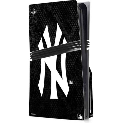 MLB New York Yankees Dark Wash PS5 Pro Disk Console Skin