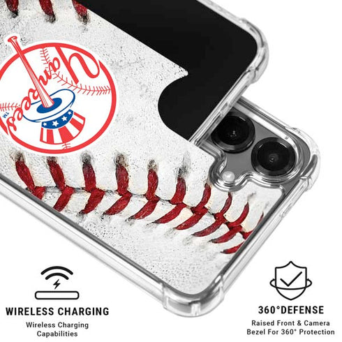 MLB New York Yankees Game Ball Galaxy S26 Clear Case