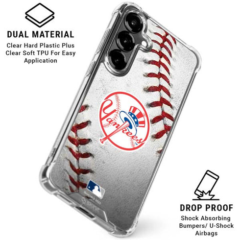 MLB New York Yankees Game Ball Galaxy S26 Clear Case