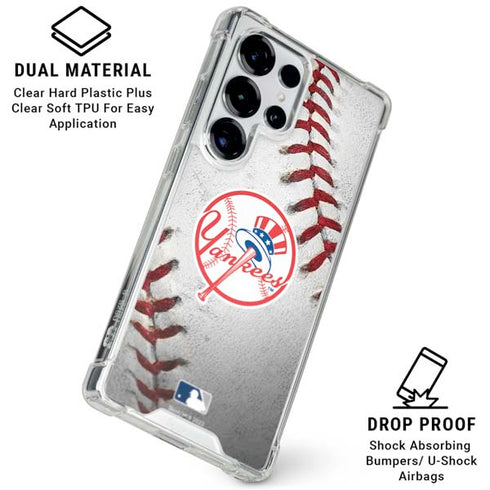 MLB New York Yankees Game Ball Galaxy S26 Ultra Clear Case