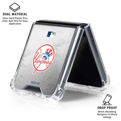 MLB New York Yankees Game Ball Galaxy Z Flip6 Clear Case