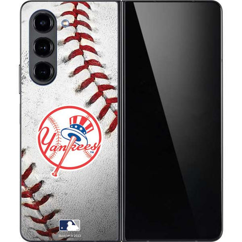 MLB New York Yankees Game Ball Galaxy Z Fold5 5G Skin
