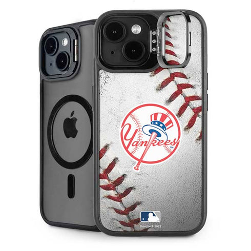 MLB New York Yankees Game Ball iPhone 15 Plus Kickstand Case