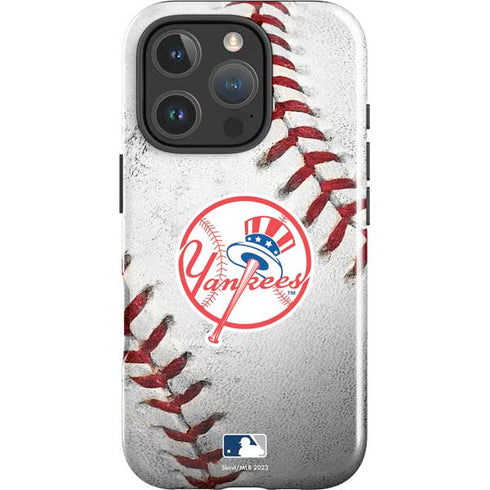 MLB New York Yankees Game Ball iPhone 16 Pro Max Impact Case