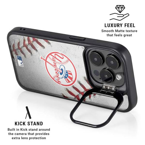 MLB New York Yankees Game Ball iPhone 16 Pro Max Kickstand Case