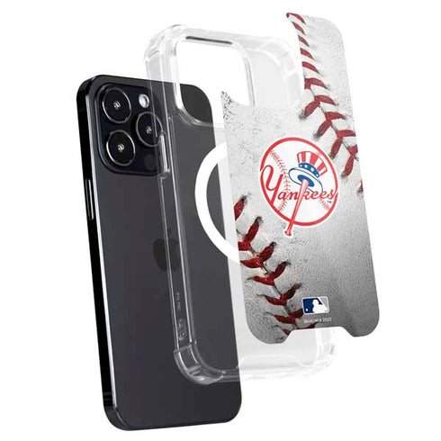 MLB New York Yankees Game Ball iPhone 16 Pro Max MagSafe Case