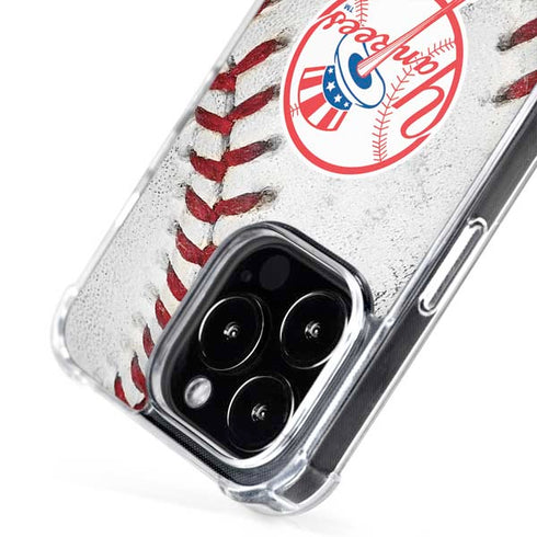 MLB New York Yankees Game Ball iPhone 16 Pro Max MagSafe Case