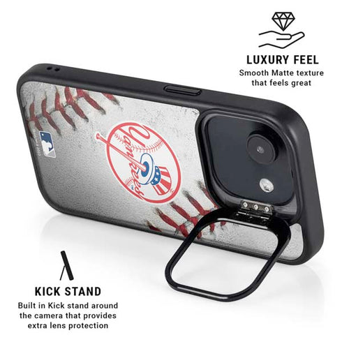 MLB New York Yankees Game Ball iPhone 16e Kickstand Case