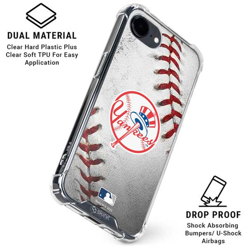 MLB New York Yankees Game Ball iPhone 16e Clear Case