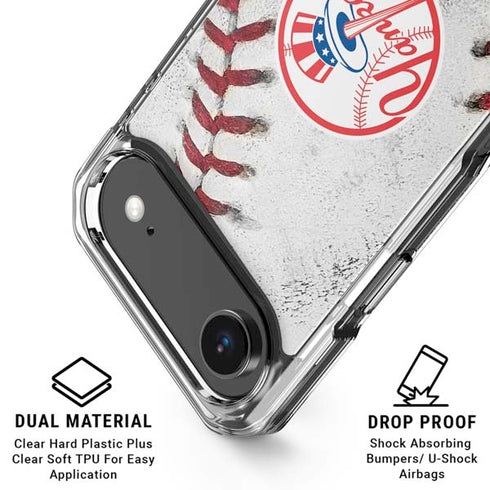 MLB New York Yankees Game Ball iPhone 17 Air Clear Case