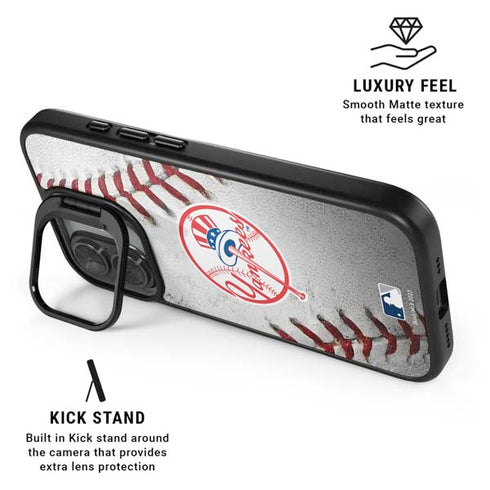 MLB New York Yankees Game Ball iPhone 17 Kickstand Case