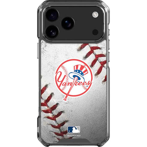 MLB New York Yankees Game Ball iPhone 17 Pro Max Clear Case